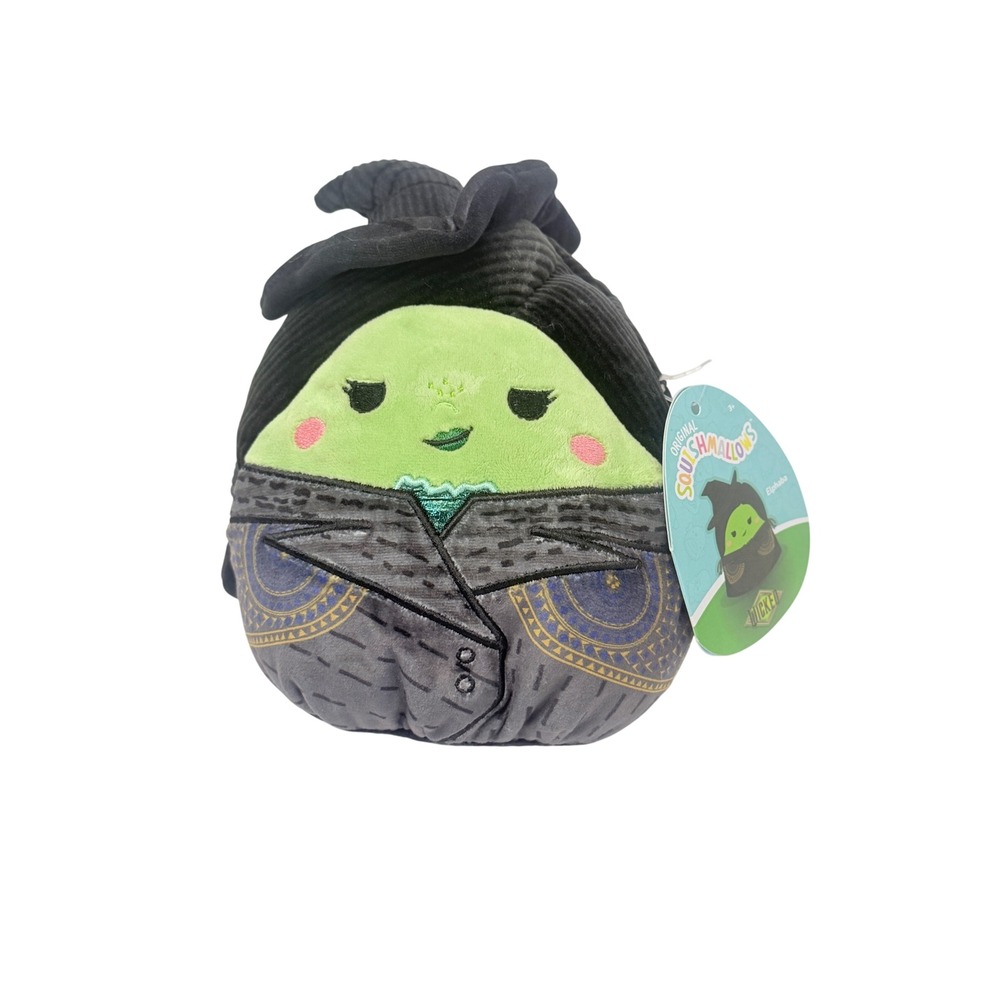 Squishmallows Wicked Elphaba Plush 8" Green New NWT Witch Broadway Musical Toy